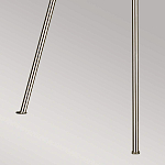 Торшер на трех тонких перекрещенных ножках с белым конусным абажуром из льна Feiss варинант исполнения - 8 | Loft Concept в Москве