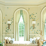 Обои ручная роспись Gingko Colourway SC-237 on grey painted Xuan paper варинант исполнения - 1 | Loft Concept в Москве