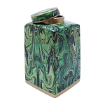 Ваза с малахитовым узором MALACHITE варинант исполнения - 3 | Loft Concept в Москве