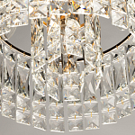 Потолочный светильник круглый с прозрачными подвесками Lunet варинант исполнения - 7 | Loft Concept в Москве