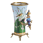 Ваза из фарфора с птицами на бронзовой ветке Garden of Eden варинант исполнения - 3 | Loft Concept в Москве