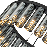 Люстра со стеклянными цилиндрическими плафонами Luminous Cylinders Smoky Round варинант исполнения - 5 | Loft Concept в Москве