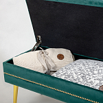 Мягкая банкетка с зоной для хранения Casket Green варинант исполнения - 3 | Loft Concept в Москве