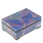 Шкатулка из натурального камня лазурит и чароит Stone Casket варинант исполнения - 1 | Loft Concept в Москве