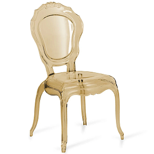 Прозрачный стул желтый LOUIS GHOST CHAIR Yellow