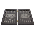 Подарочные нарды из натурального камня с гравировкой Backgammon from Stone варинант исполнения - 4 | Loft Concept в Москве