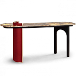 Консоль с овальной столешницей со светодиодной подсветкой Ruby варинант исполнения - 2 | Loft Concept в Москве