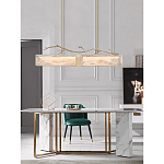 Люстра прямоугольная из фактурного стекла Chandelier Beam варинант исполнения - 3 | Loft Concept в Москве