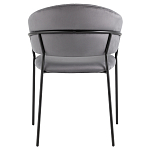 Стул в велюре серого цвета Horizon варинант исполнения - 4 | Loft Concept в Москве