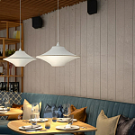 Подвесной вязаный белый светильник «Звезда Востока 01» варинант исполнения - 2 | Loft Concept в Москве