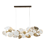 Люстра с белыми и золотистыми цветами G9 Dahlia Flowers Lamp варинант исполнения - 2 | Loft Concept в Москве