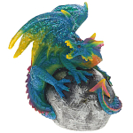 Декоративная статуэтка Дракон Blue Multicolor Dragon Statuette варинант исполнения - 1 | Loft Concept в Москве
