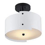 Потолочный светильник круглый светодиодный Semicircular White Panels белый варинант исполнения - 2 | Loft Concept в Москве