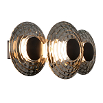 Бра из трех стеклянных фактурных дисков Eyepiece варинант исполнения - 1 | Loft Concept в Москве