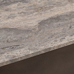 Столик журнальный квадратный  с полкой Sculptural Marble Accent с мрамором  варинант исполнения - 4 | Loft Concept в Москве