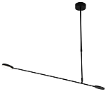 Потолочный светильник светодиодный черный металл Bendik  варинант исполнения - 1 | Loft Concept в Москве