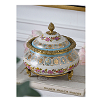 Шкатулка фарфоровая с цветочной росписью Eden Garden варинант исполнения - 5 | Loft Concept в Москве