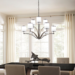 Люстра с белыми стеклянными плафонами в форме цилиндра Feiss варинант исполнения - 7 | Loft Concept в Москве