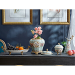 Шкатулка голубого цвета с цветочными орнаментами Blue Garden варинант исполнения - 5 | Loft Concept в Москве