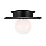 Потолочный светильник с шарообразным плафоном из белого матового стекла Generation Lighting варинант исполнения - 1 | Loft Concept в Москве