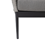 Диван двухместный уличный темно-серый Street Bliss варинант исполнения - 4 | Loft Concept в Москве