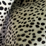 Мебельная ткань Искусственный мех  белый леопард 90 см T5-3 варинант исполнения - 4 | Loft Concept в Москве
