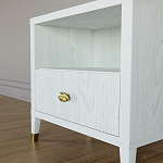 Прикроватная тумбочка с полкой Elsa Dreams White варинант исполнения - 3 | Loft Concept в Москве