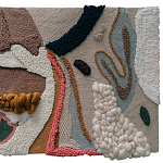 Тканый вручную текстильный гобелен Orchid варинант исполнения - 1 | Loft Concept в Москве