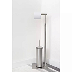 Держатель для туалетной бумаги с ершиком Chrome Bathroom Accessory варинант исполнения - 5 | Loft Concept в Москве