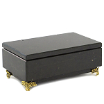 Шкатулка из натурального камня змеевик чёрного цвета Stone Casket варинант исполнения - 1 | Loft Concept в Москве