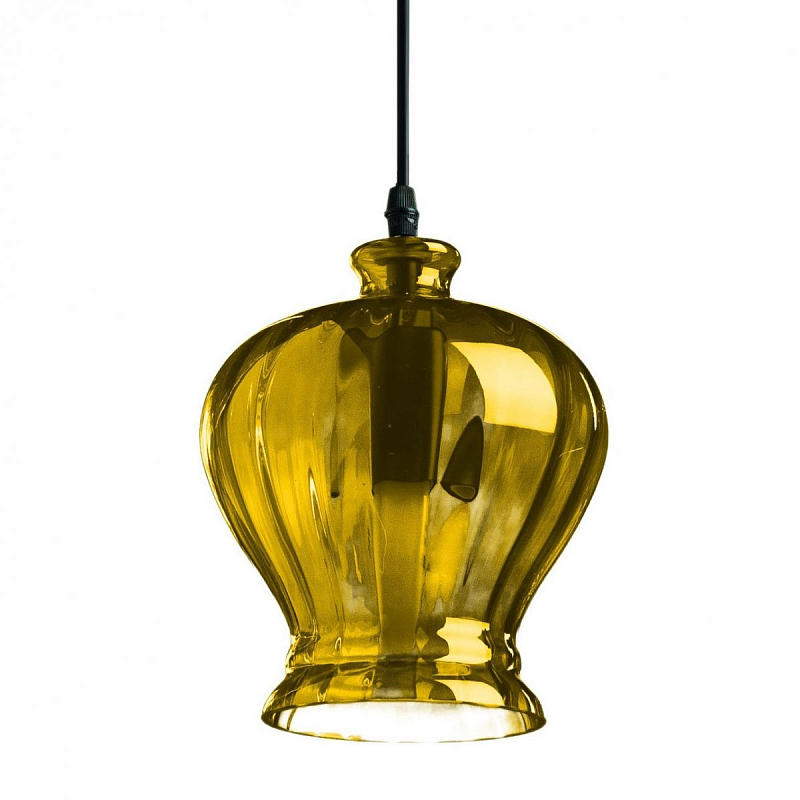  Geometry Glass Amber Bell Pendant  (Amber)   | Loft Concept 