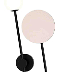 Бра с шарообразным плафоном и зеркальным круглым элементом Lunar Echo варинант исполнения - 1 | Loft Concept в Москве