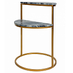 Кофейный столик с подстольем из металла Halves варинант исполнения - 1 | Loft Concept в Москве