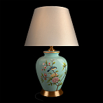 Настольная лампа голубая с изображением птиц Slip Away варинант исполнения - 8 | Loft Concept в Москве