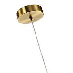 Подвесной светильник светодиодный с белым плафоном в виде цветка из фарфора и стали Flower Light Gold варинант исполнения - 2 | Loft Concept в Москве