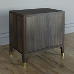 Тумба прикроватная с двумя ящиками Elsa Dreams Walnut варинант исполнения - 4 | Loft Concept в Москве