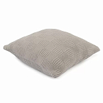 Подушка из хлопка рельефной вязки серого цвета Eden Line варинант исполнения - 1 | Loft Concept в Москве