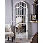 Зеркало-окно с арочным силуэтом в венецианском стиле Venetian White Mirror варинант исполнения - 4 | Loft Concept в Москве