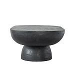 Столик кофейный черного цвета с овальной столешницей и круглым основанием Black Dalmen Table варинант исполнения - 6 | Loft Concept в Москве