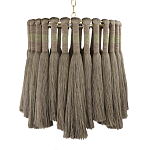 Подвесной светильник круглый плетеный с бахромой Braided Bundle of Ears варинант исполнения - 1 | Loft Concept в Москве