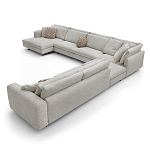 Современная модульная система мягкой мебели Zartаrn 6-ти местный угловой диван варинант исполнения - 2 | Loft Concept в Москве