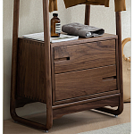 Вешалка деревянная с 2- мя ящиками Moon Walnut Furniture варинант исполнения - 7 | Loft Concept в Москве