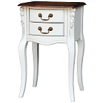 Прикроватная тумба в стиле прованс с 2-мя ящиками Paule Montmartre Provence Bedside Table варинант исполнения - 2 | Loft Concept в Москве