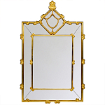Зеркало прямоугольное Golden Classic Ornament Mirror варинант исполнения - 1 | Loft Concept в Москве