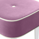 Квадратный мягкий пуф на белых ножках Winton Pouf Square варинант исполнения - 6 | Loft Concept в Москве