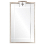 Зеркало в  серебряной раме с узорчатым геометрическим орнаментом Repulse варинант исполнения - 1 | Loft Concept в Москве