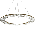 Кольцевая люстра с хрустальным декором Maude Crystal Chandelier варинант исполнения - 3 | Loft Concept в Москве