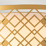 Потолочный светильник золотого цвета с каркасом в виде геометрических ромбов Elstead Lighting варинант исполнения - 5 | Loft Concept в Москве