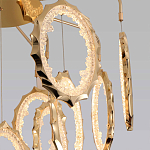 Потолочный светильник светодиодный с золотистым каркасом Ring of Fire варинант исполнения - 3 | Loft Concept в Москве