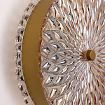 Бра с плафоном из рельефного стекла Peony Glass Bronze  варинант исполнения - 3 | Loft Concept в Москве